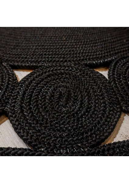 Jüt Hasır El Örgüsü Halı Kilim Yıkanabilir Çift Taraflı Yuvarlak fırsatları