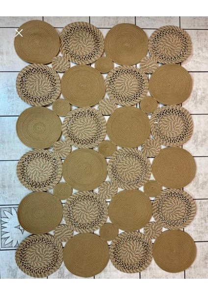 Hasır Jüt Halı El Örgüsü Halı Kilim Yıkanabilir Çift Taraflı fiyatları