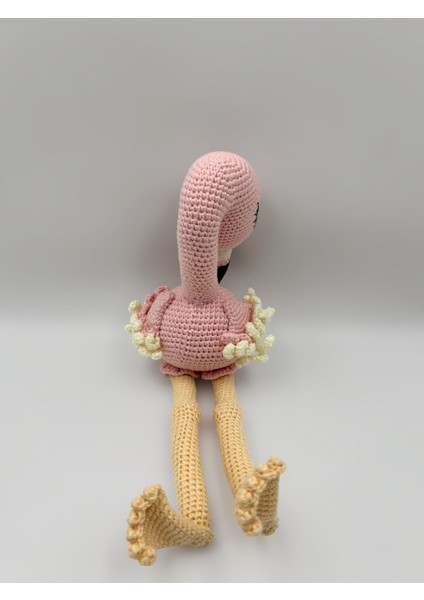 Merlin Knit Flamingo Amigurumi Örgü Oyuncak