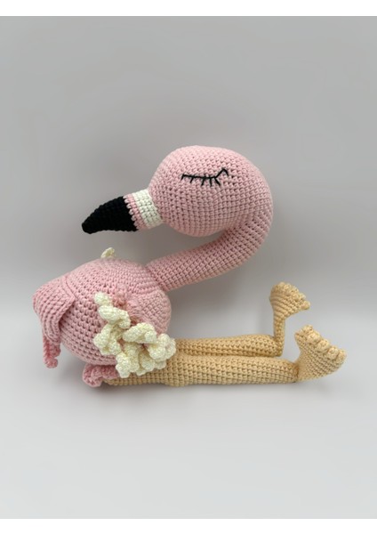 Merlin Knit Flamingo Amigurumi Örgü Oyuncak