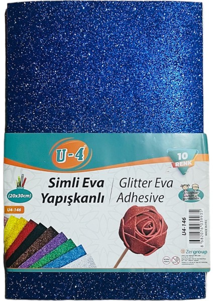 Simli Eva Yapışkanlı 20X30 cm 10 Renk