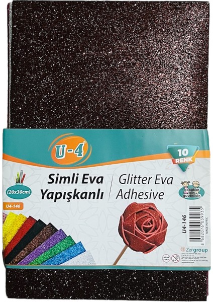 Simli Eva Yapışkanlı 20X30 cm 10 Renk