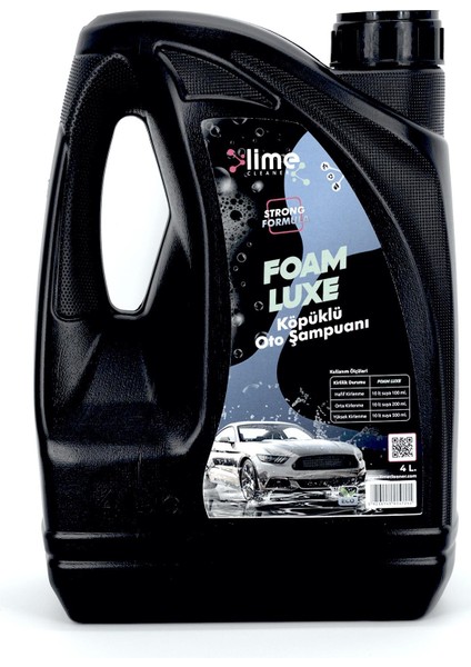 Lime Cleaner Konsantre Köpüklü Oto Şampuanı - 4 Lt