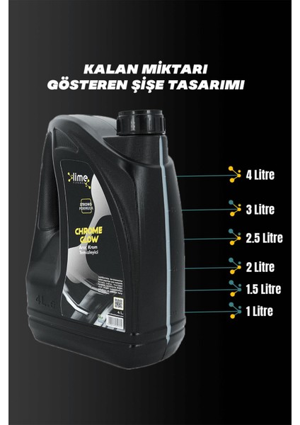 Lime Cleaner Konsantre Araç Krom Temizleyici - 4 Lt.