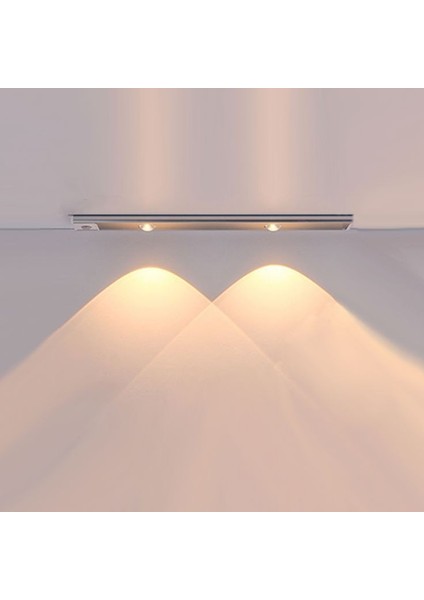 Sensörlü, Şarjlı, 3 Işık Renkli, 30 cm Alüminyum Kasa, Işık Desenli, Çok Amaçlı Modern LED Aplik indirimleri