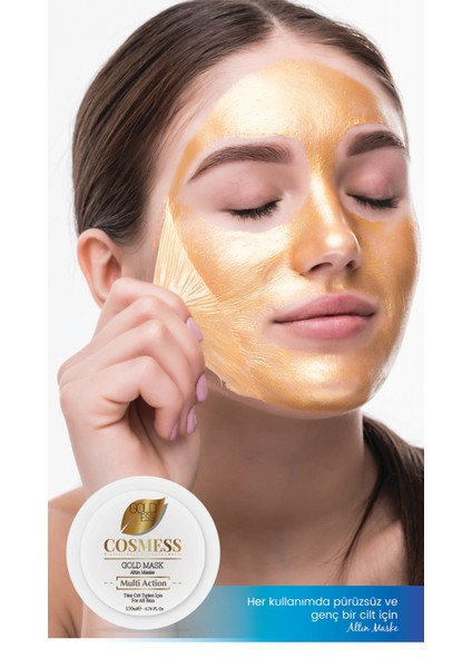 Tüm Cilt Tiplerine Uygun Altın Maske 150 ml - Goldmask