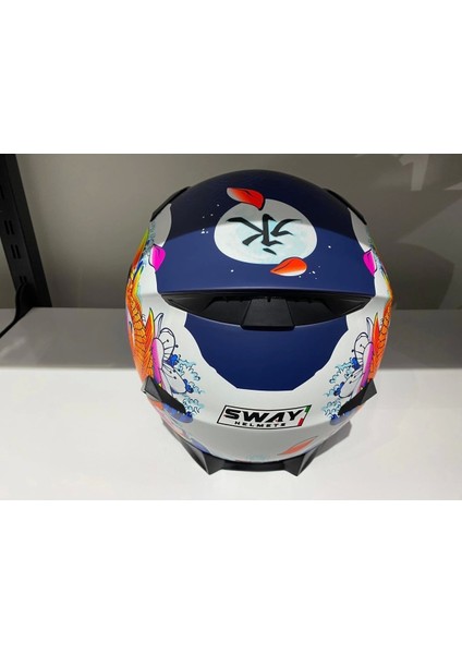 Kask 820 Dakar 5 Blue/orange Full Face