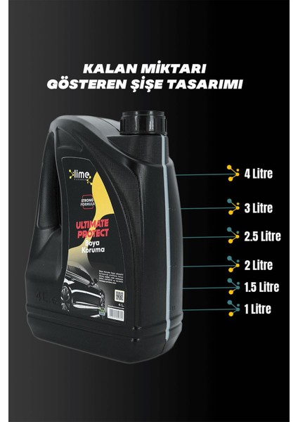 Lime Cleaner Hızlı Cila, Seramik Katkılı Boya Korumalı - 4 Lt