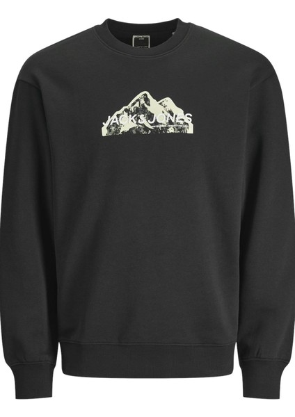 Jcomountaın Logo Sweat Crew Neck Siyah
