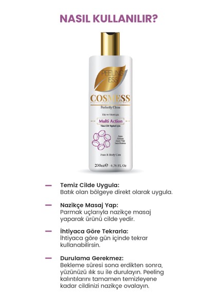 Yüz ve Vücut Peeling 200 ml - Peelingess