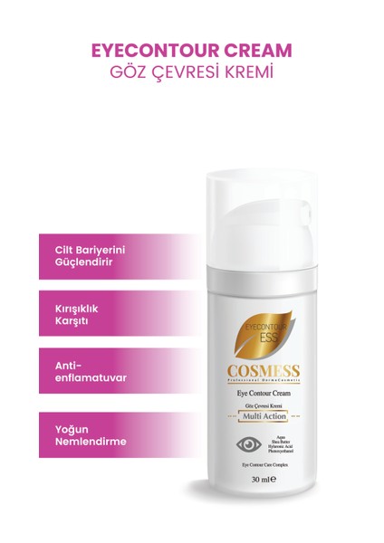 Göz Çevresi Kremi – Anti Age Hyaluronik Asit 30 ml - Eyecontouress