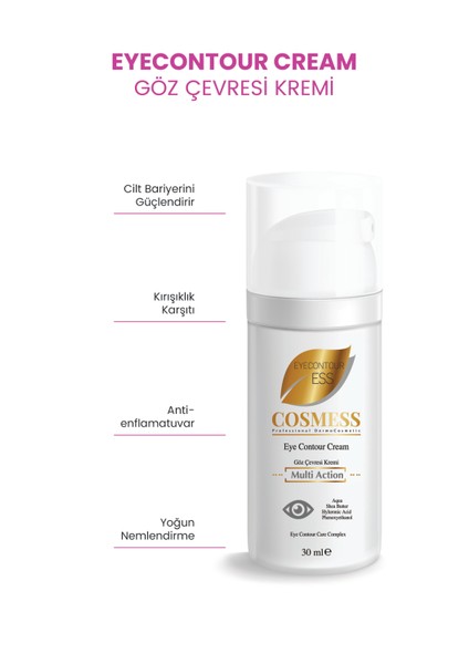 Göz Çevresi Kremi – Anti Age Hyaluronik Asit 30 ml - Eyecontouress