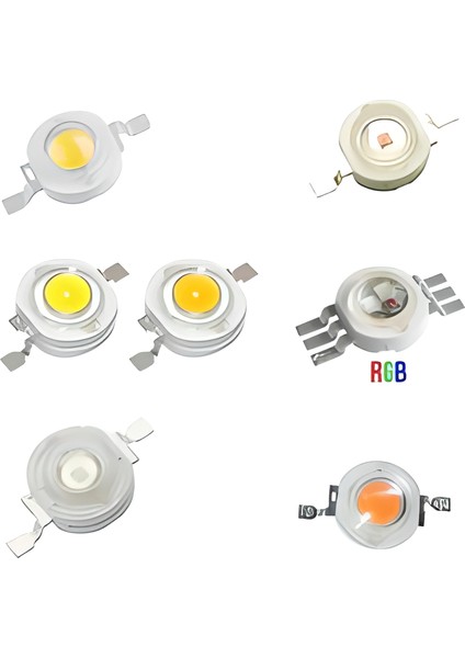 Demir Led 3 Watt Power LED Yeşil ( 10 Adet )