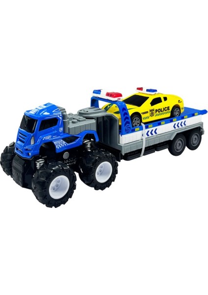 Sürtmeli Die-Cast 4x4 Polis Araçları Taşıyan Tır fiyatları