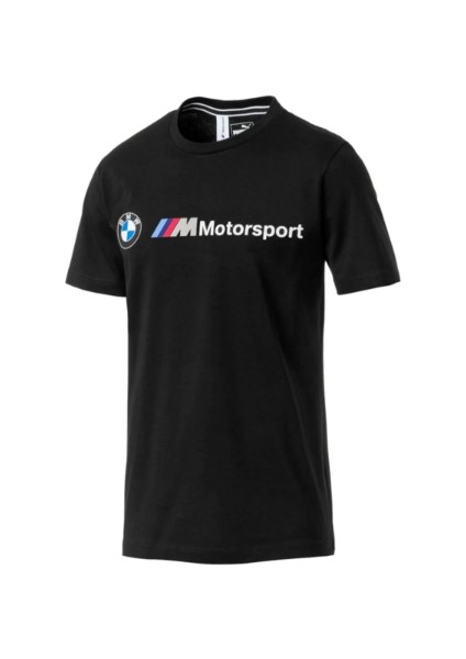 Bmw M Motorsport Logo Erkek T-Shirt Siyah