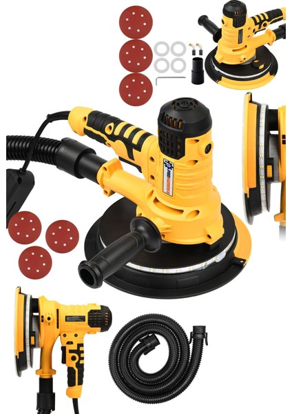 PH198 Toz Emişli Alçıpan Zımpara Makinesi (Sarı)