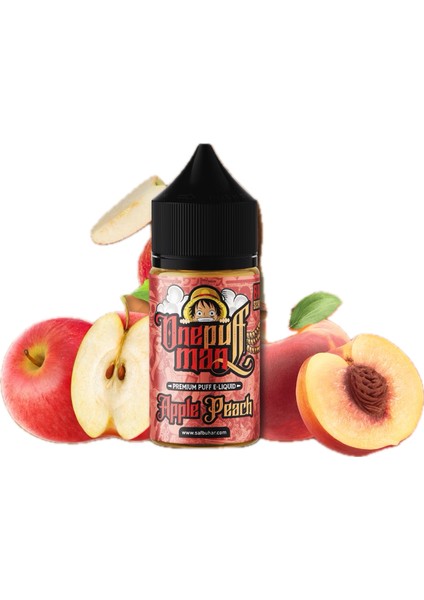 Saf Buhar Ice Apple Peach - 30ML/%5(50MG) - Salt Premium Likit Aroma