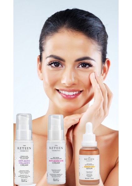 Morluk ve Torba Karşıtı Göz Kremi ve Glutatyon Lumisphere Kolajen Krem ve Somon Dna Serum Seti
