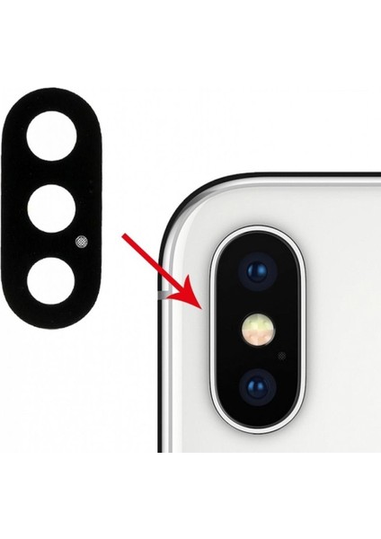 Iphone x Uyumlu Kamera Camı (Tek Cam)