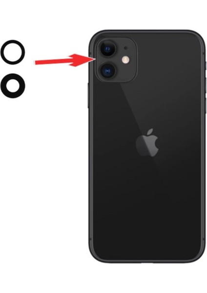 Kens Teknoloji Iphone I11  Uyumlu Kamera Camı (Tek Cam)