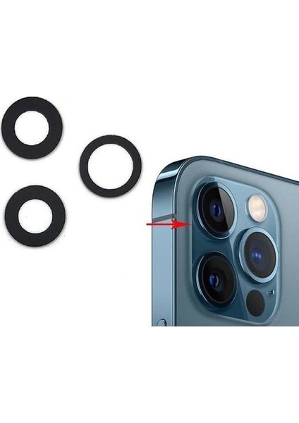Iphone I12 Pro Uyumlu Kamera Camı (Tek Cam)