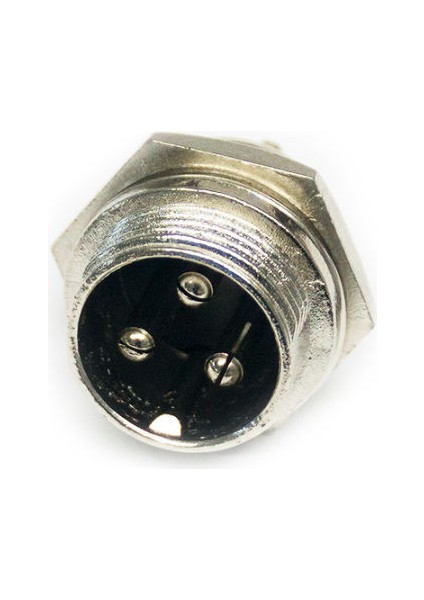 3 Lü Mic Erkek Konnektör -(Gx-16) ( 5 Adet )