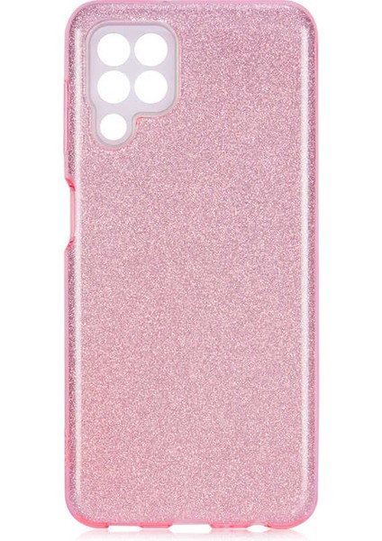 Samsung Galaxy M32 Kılıf Shining Silikon - Rose Gold