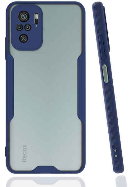 Xiaomi Redmi Note 10S Kılıf Parfe Kapak - Lacivert
