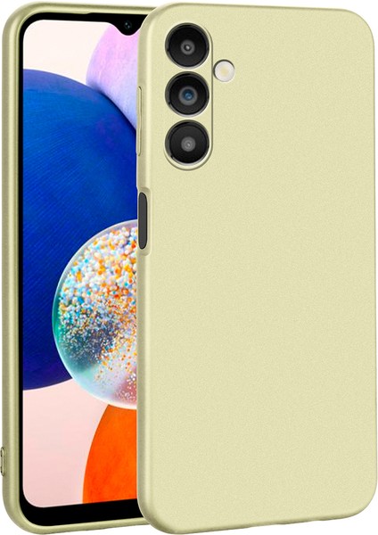 BBS Teknoloji Grup Samsung Galaxy A14 Kılıf Premier Silikon Kapak - Gold