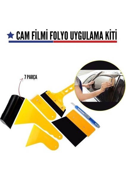 Cam Filmi ve Folyo Uygulama Aparat Seti