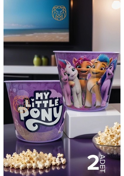 Takaz Global My Little Pony Patlamış Mısır Popcorn Kovası 2 Li Set 719694