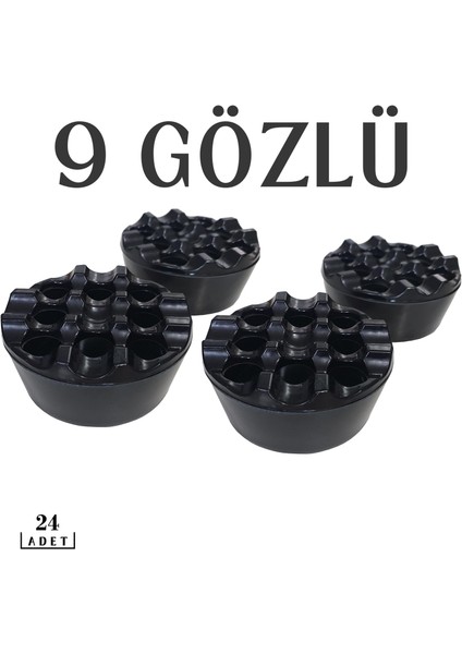 Takaz Global 20+4 Adet Plastik Küllük 9 Gözlü Emma Design 400600