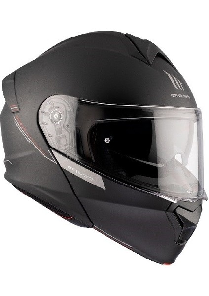 mt Helmets Genesis Sv Solid A1 Matt Siyah Motosiklet Kaskı