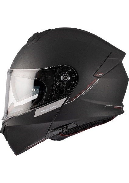 mt Helmets Genesis Sv Solid A1 Matt Siyah Motosiklet Kaskı