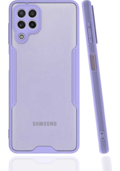 Samsung Galaxy M32 Kılıf Parfe Kapak - Mor