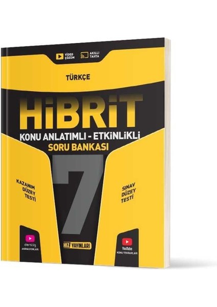 7. Sınıf Türkçe Hibrit Konu Anlatımlı Etkinlikli Soru Bankası