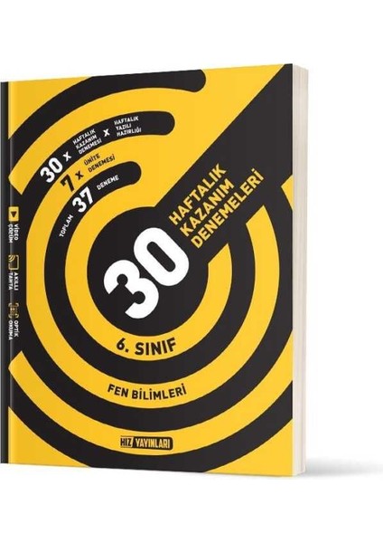 6. Sınıf Fen Bilimleri 30 Haftalık Kazanım Denemeleri