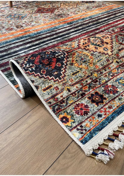 Kaymaz Taban Halı Dokuma Kilim Makinada Yıkanabilir Yolluk Renkli Sacak modelleri