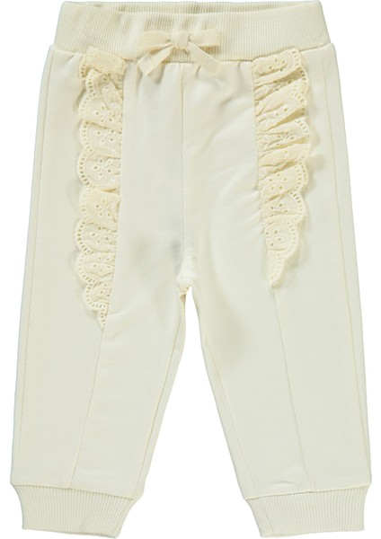 Kız Bebek Eşofman Altı 6-18 Ay Ekru fiyatları