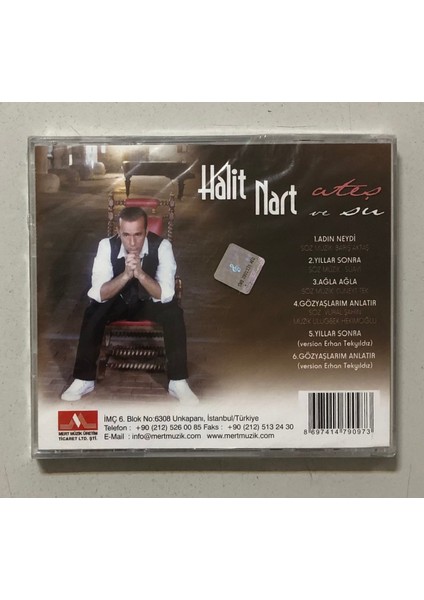 Halil Nart Ateş ve Su CD (Orjnal Dönem Baskı Cd) fiyatları