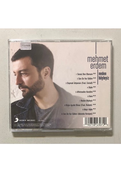 Sony Müzik Mehmet Erdem Neden Böyleyiz CD (Orjnal Dönem Baskı Cd)