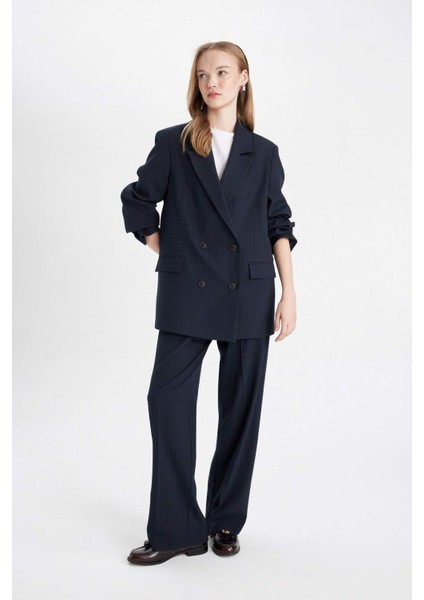 Wide Leg Kumaş Pantolon Geniş Bol Paça Esnek Belli Basic Düz Standart Boy D4356AX24AU fiyatları
