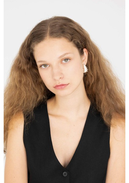 Kadın Taşlı Damla Küpe D0261AXNS