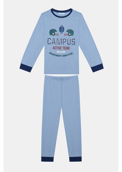 Erkek Çocuk Baseball 2li Çok Renkli Pijama Takımı