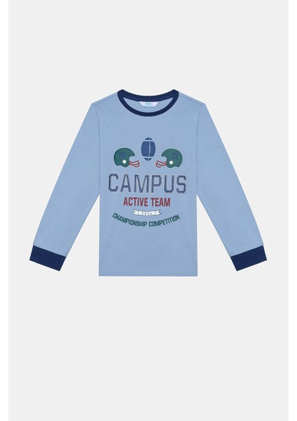 Erkek Çocuk Baseball 2li Çok Renkli Pijama Takımı