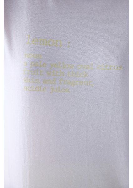 Lemon Açık Sarı Şortlu Pijama Takımı