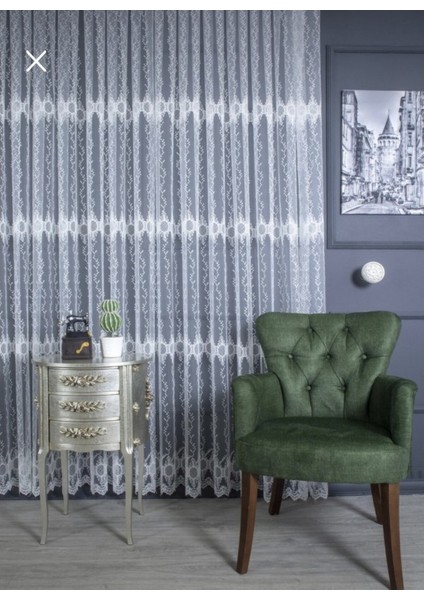 Üst Sanal Nakışlı Tül Perde (Normal 1x2,5 Pile) fiyatları