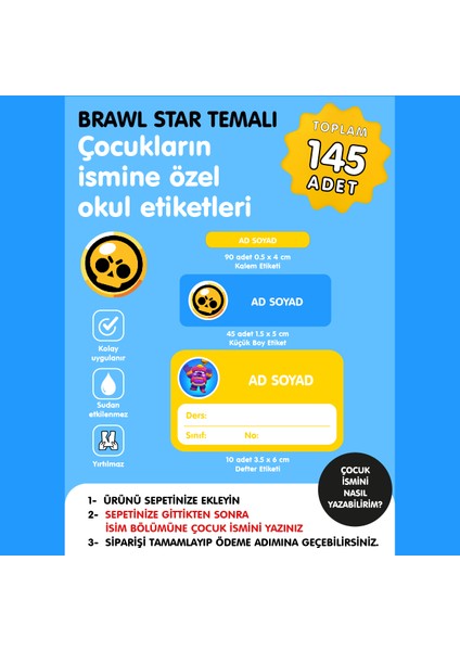 Brawl Starstemalı Okul Etiketi