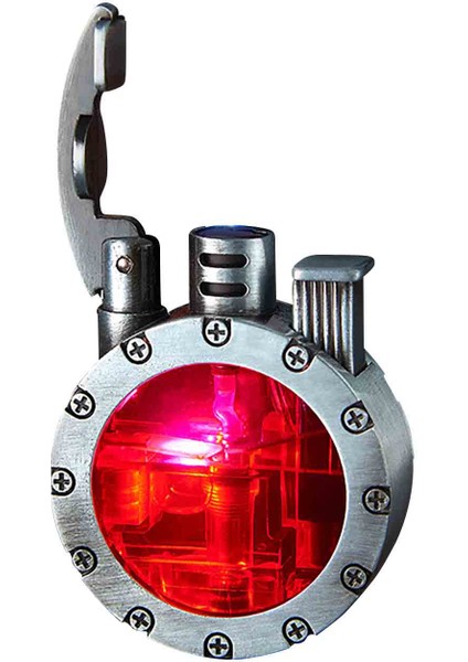 Yeni Sezon Yaratıcı Retro Şeffaf Gaz Göstergeli Jet Alevli Gazlı Çakmak fiyatları