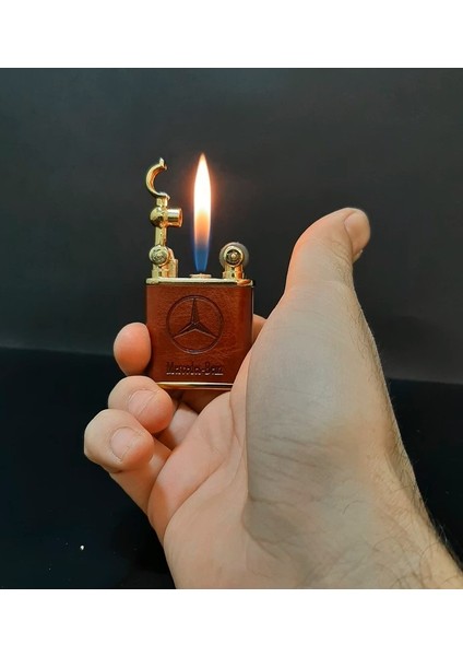 Deri Kaplama Mercedes Temalı Şıkhediyelik Gazlı Çakmak fiyatları